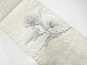 花模様開き名古屋帯（額縁仕立て）